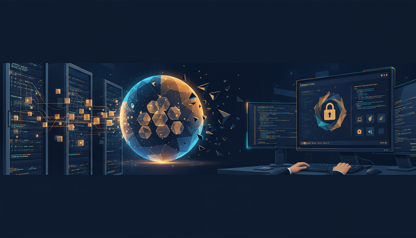 Conceptual image of servers protected against a compression software vulnerability